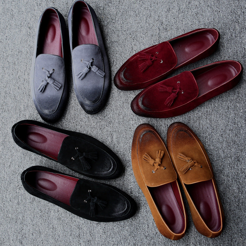Men's Leather Mid-Top Dress Shoes for Formal Occasions