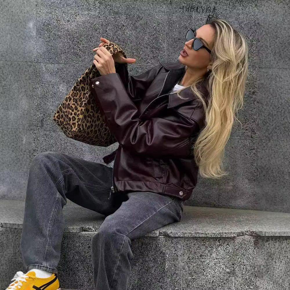 Women's Casual Long Sleeve Zipper Jacket