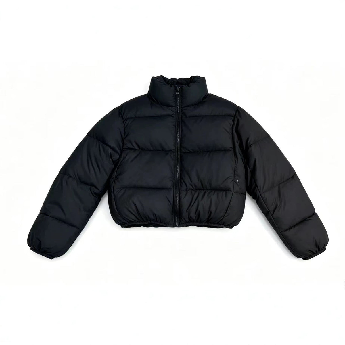 Women's Stand-Collar Cropped Puffer Jacket
