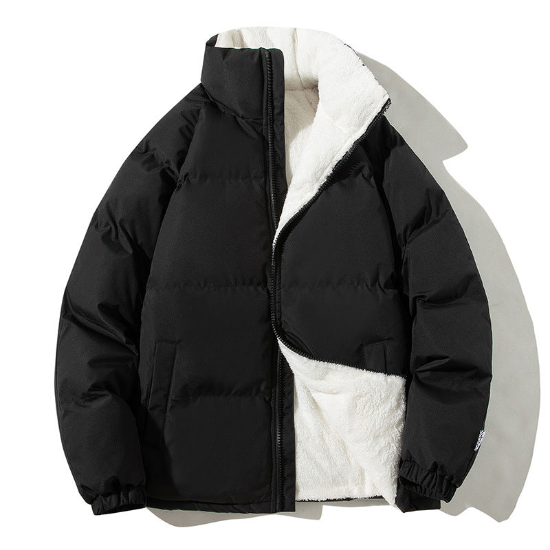 Puffer Winter Jacket with Stand-up Collar