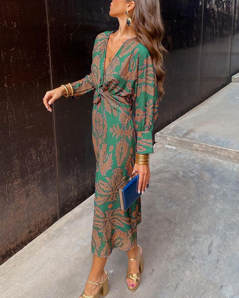 Isadora™ – Elegant Midi Dress with Timeless Charm