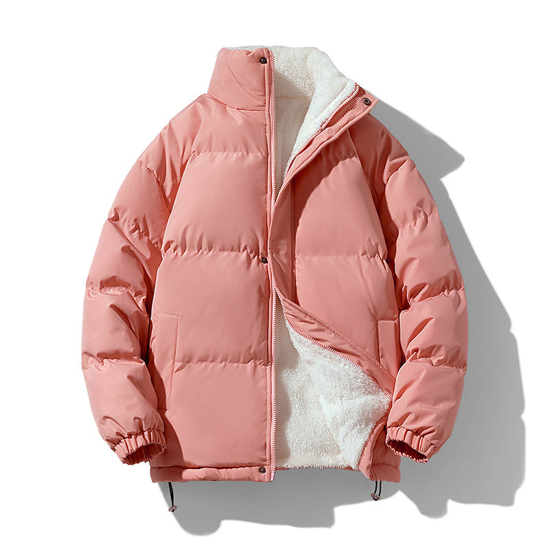 Unisex Loose Stand-Collar Coat