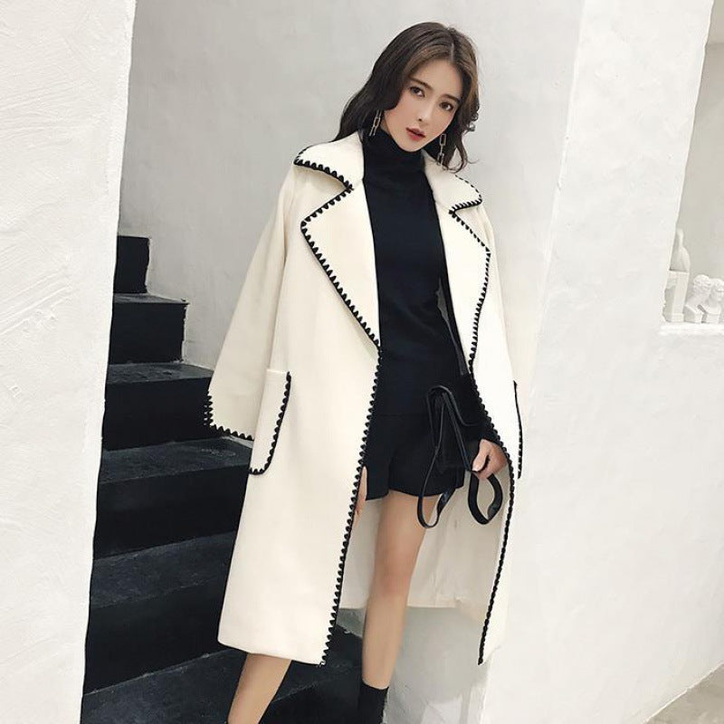 Women's Wool Coat - Stylish Winter Coat for Comfort and Warmth
