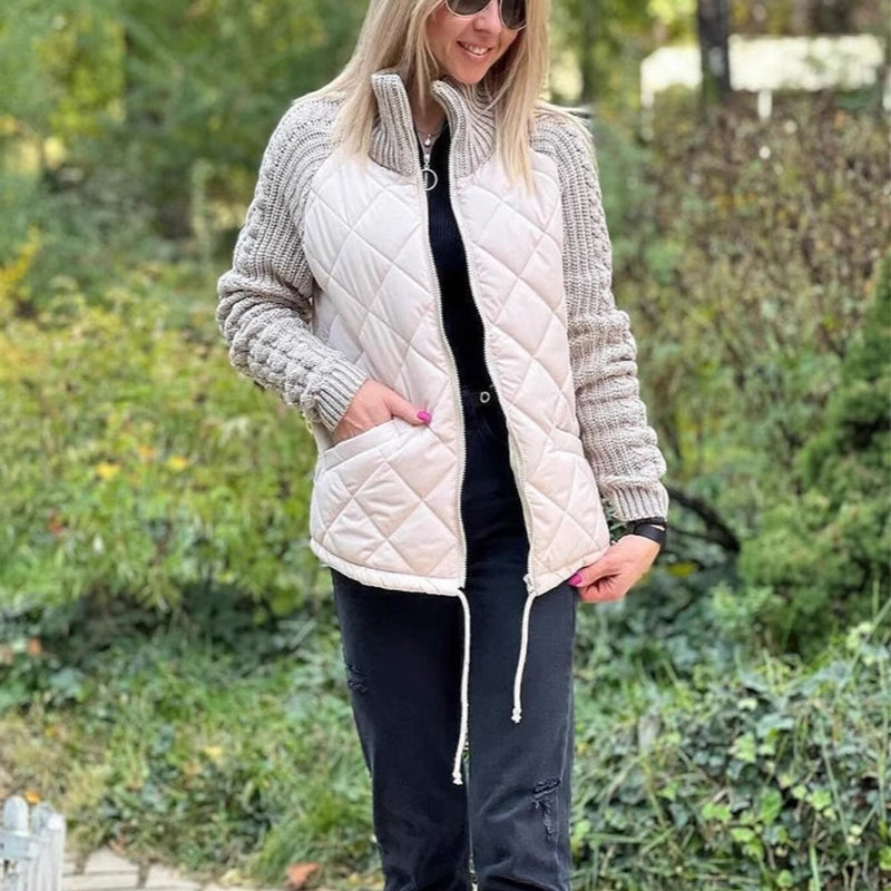Women's Stand Collar Zipper Jacket