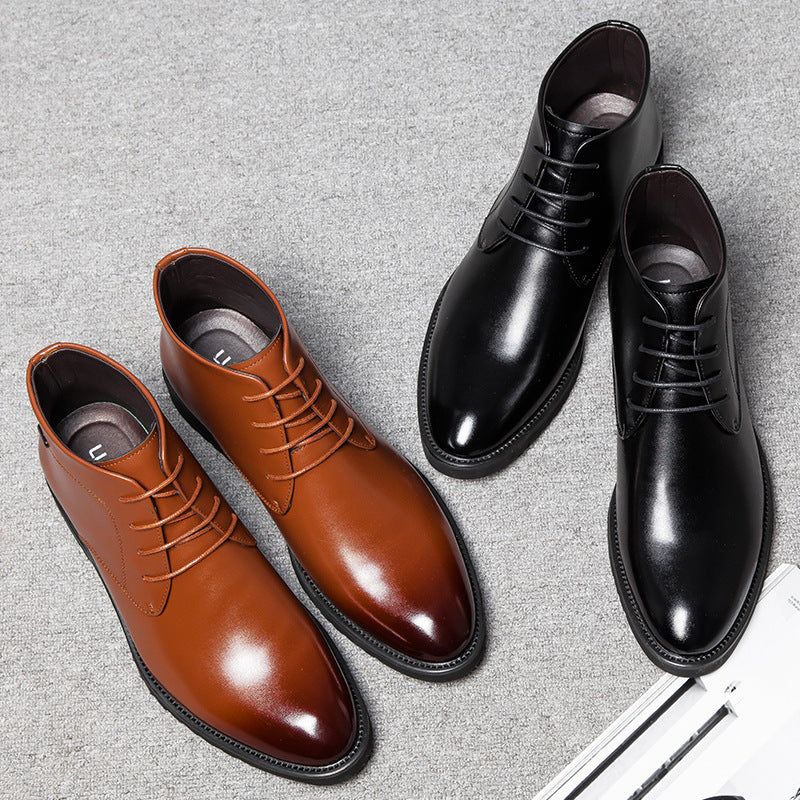 Men's elegant Boots with Low Heel & Non-Slip Sole
