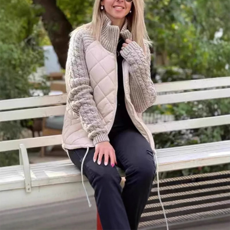 Women's Stand Collar Zipper Jacket