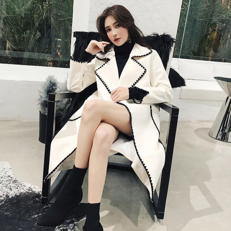 Women's Wool Coat - Stylish Winter Coat for Comfort and Warmth