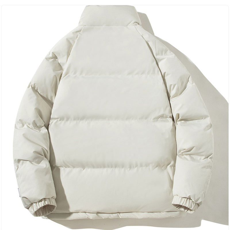 Puffer Winter Jacket with Stand-up Collar