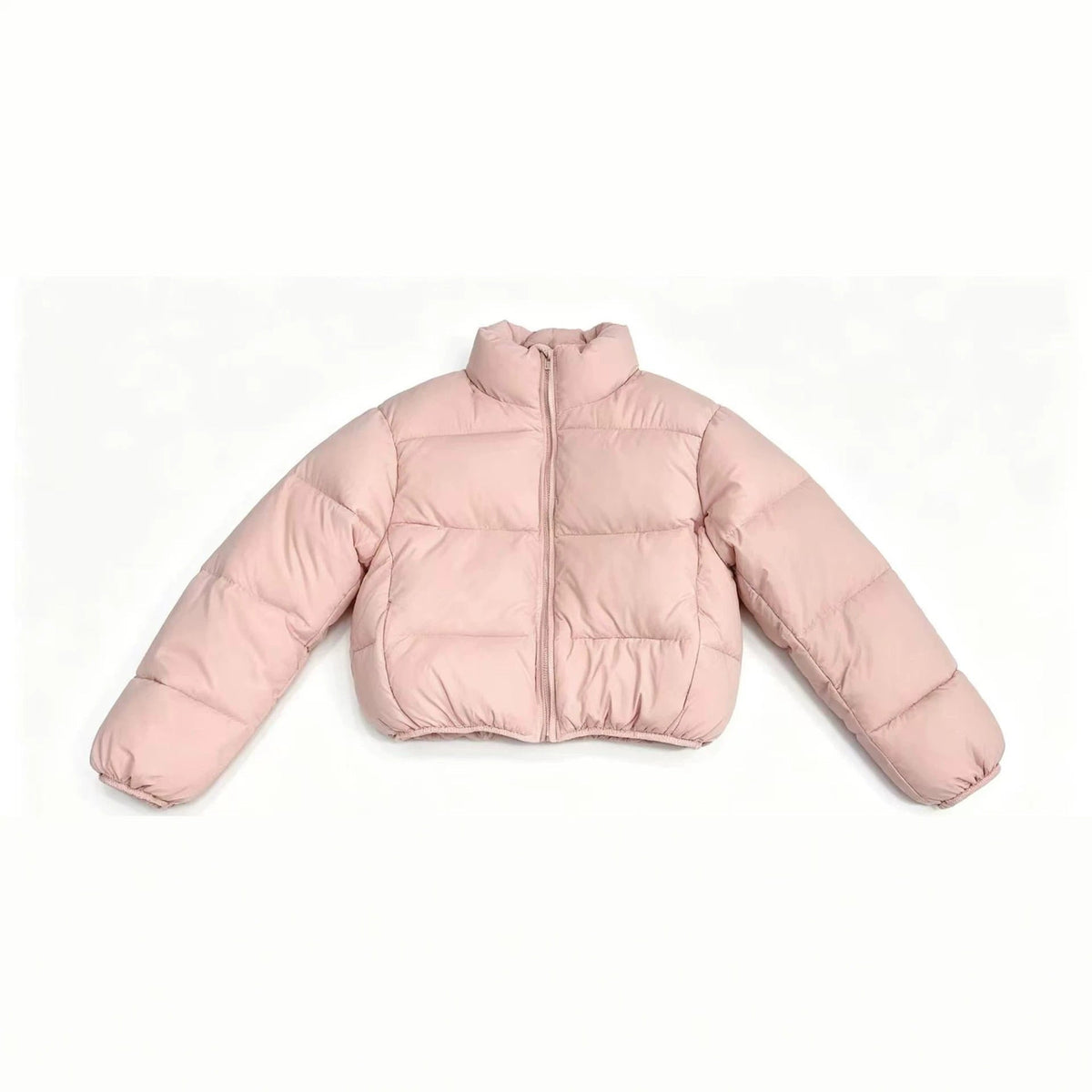Women's Stand-Collar Cropped Puffer Jacket