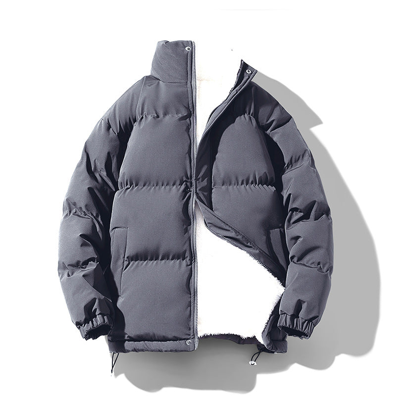 Unisex Loose Stand-Collar Coat