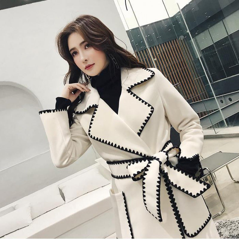 Women's Wool Coat - Stylish Winter Coat for Comfort and Warmth