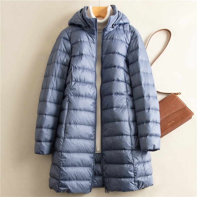 Women's Lightweight Detachable Hat Down Jacket