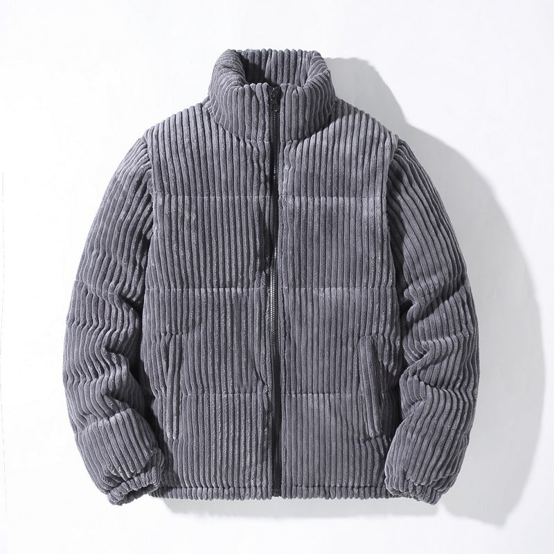 Men's Corduroy Puffer Winter Jacket