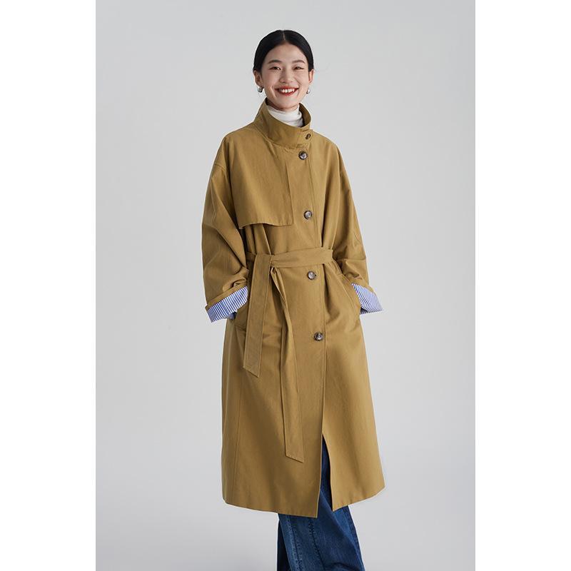 Women's Trench Coat - Casual Vintage Style