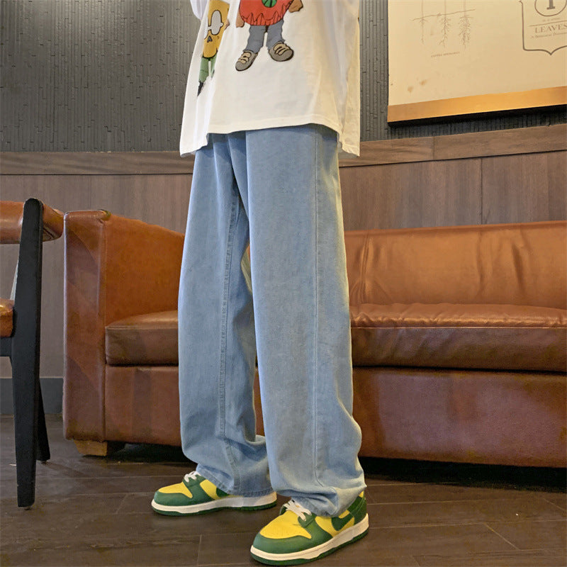 Men's Retro Baggy Straight Jeans