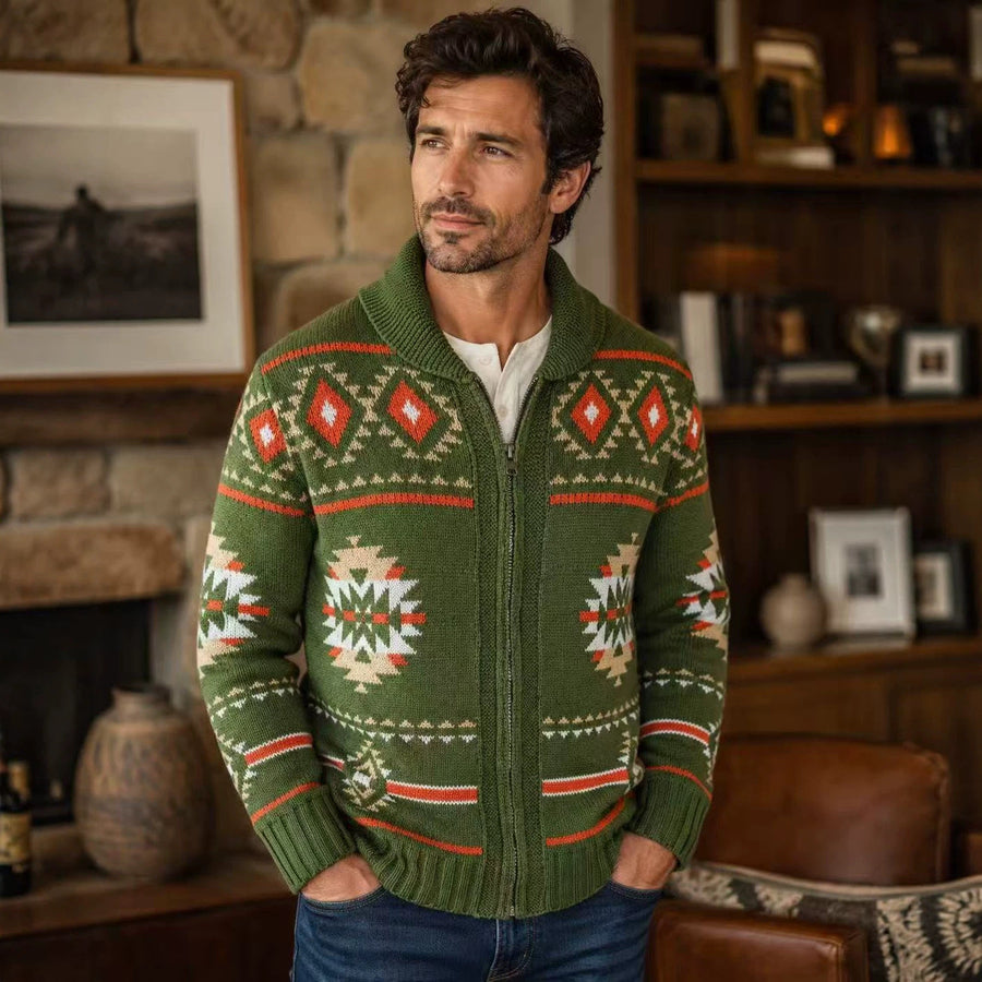 Men's Heavy Weight Knit Cardigan for Casual Wear