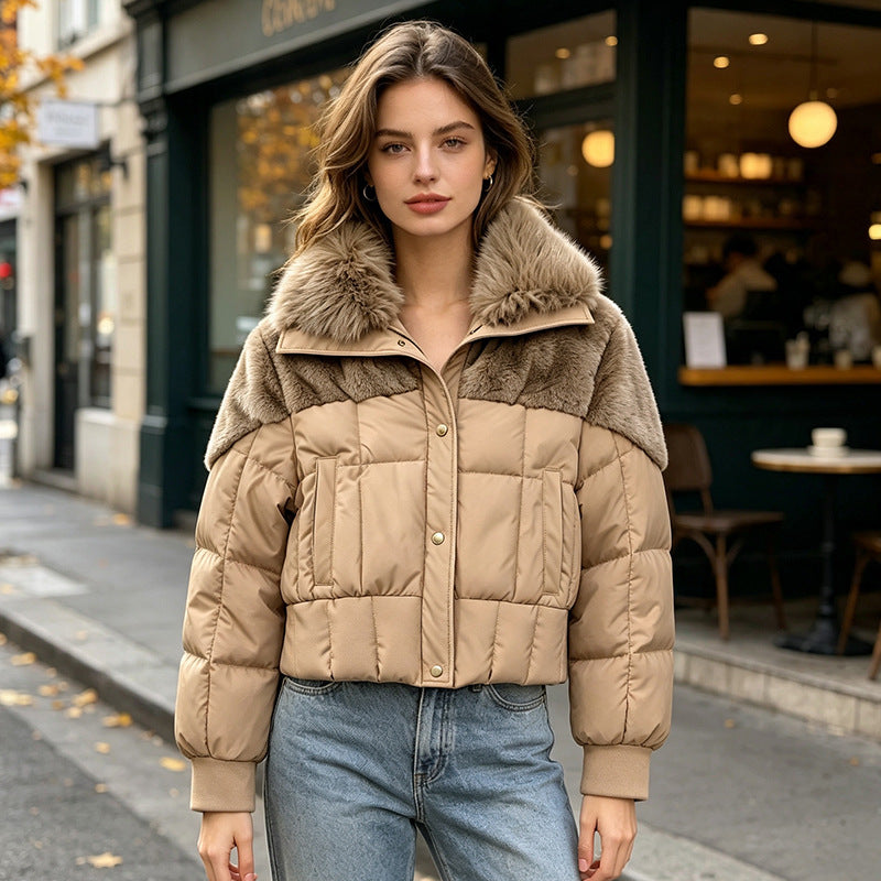 Women's Puffer Jacket - Thick Winter Coat