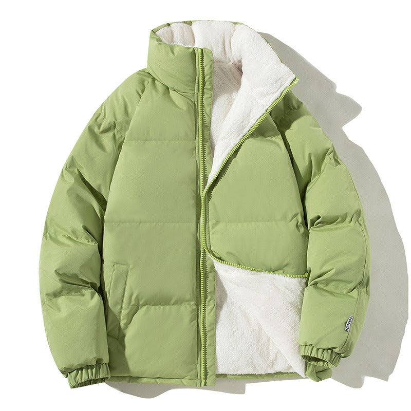 Puffer Winter Jacket with Stand-up Collar