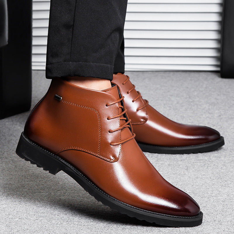 Men's elegant Boots with Low Heel & Non-Slip Sole
