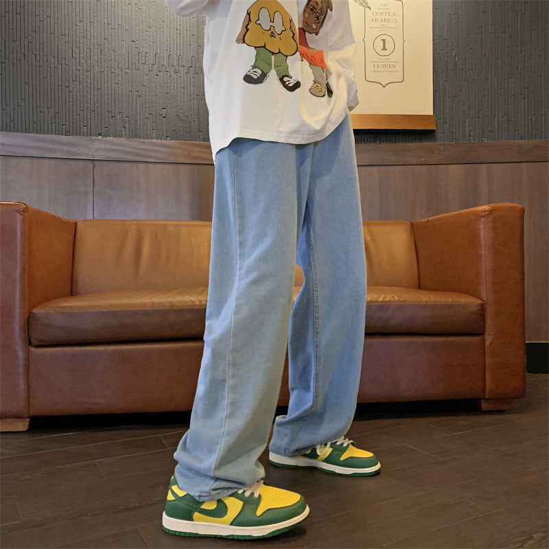 Men's Retro Baggy Straight Jeans