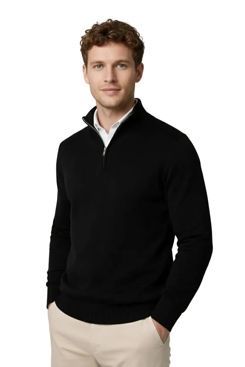 Men's Half Zip Sweater for Cold Weather Comfort