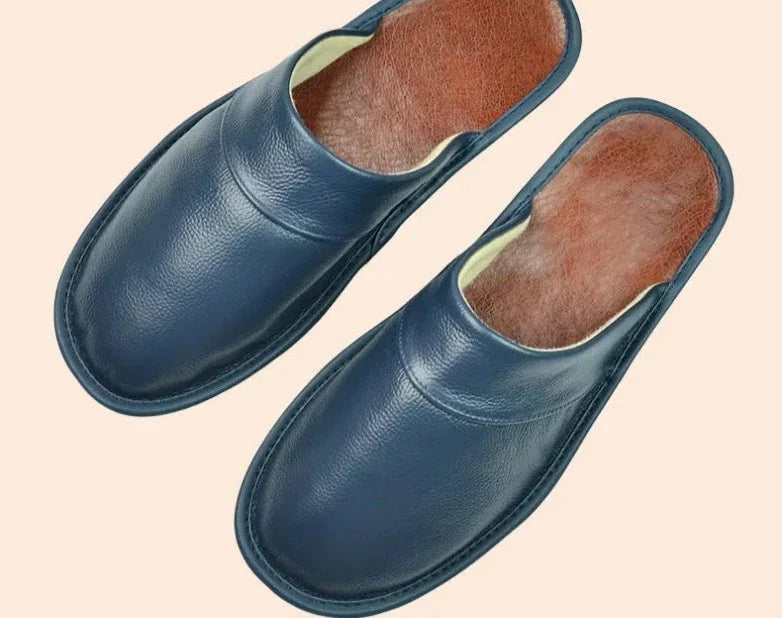 Men's Leather Slippers – Stylish Comfort