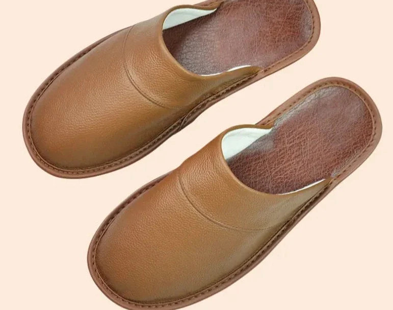 Men's Leather Slippers – Stylish Comfort