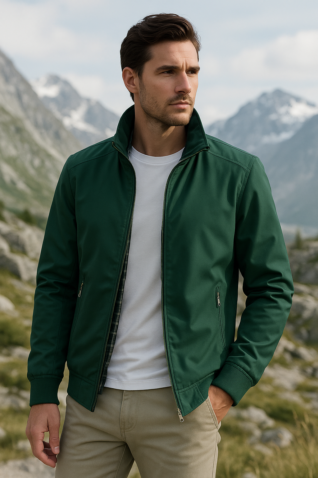 Men's Summer Jacket – Windproof Design for Comfort and Versatility