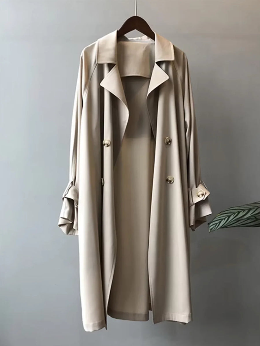 Women's Long Waterproof Trench Coat