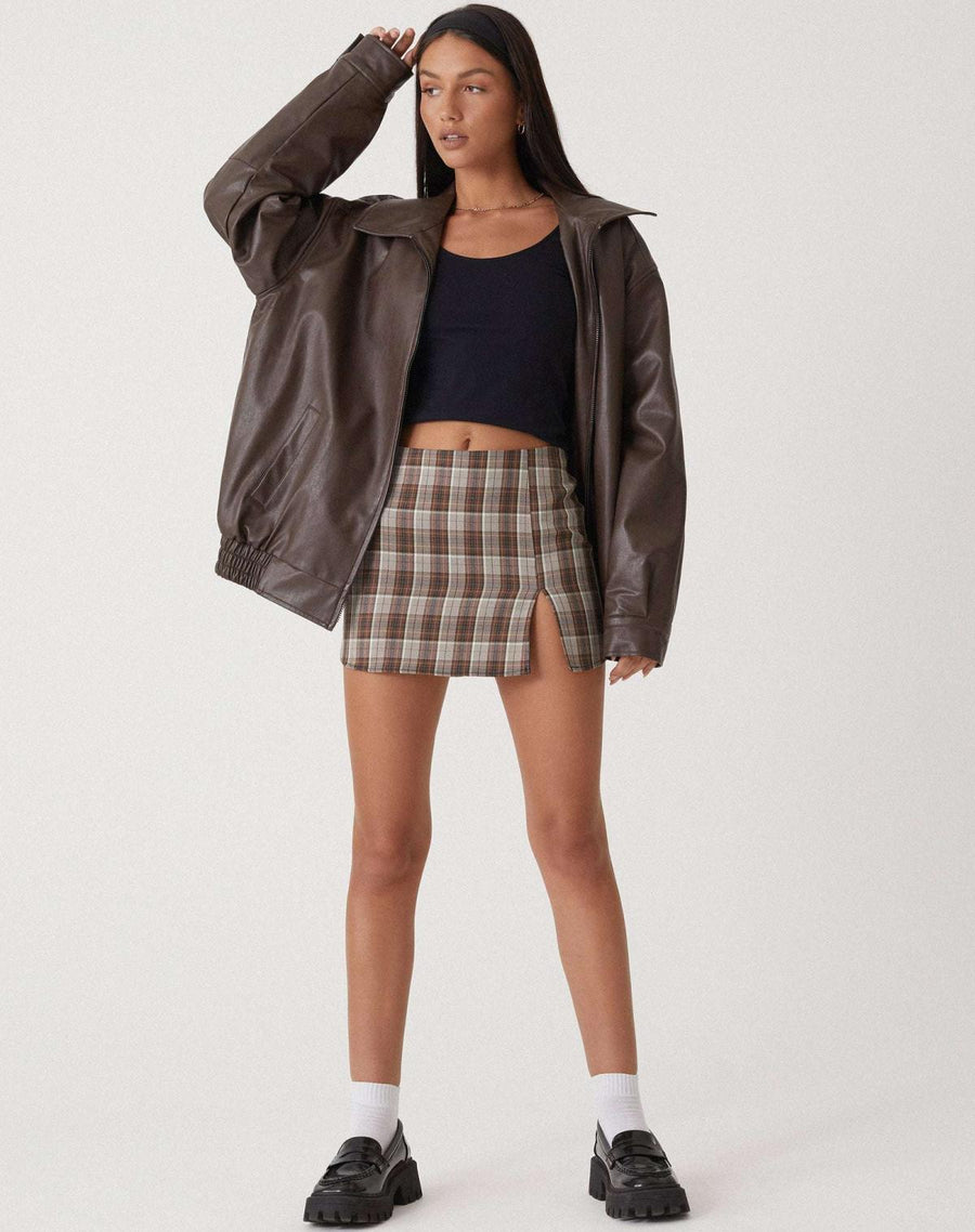 Women's Oversized Leather Jacket