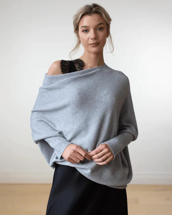 Women's Oversized Off-Shoulder Winter Sweater