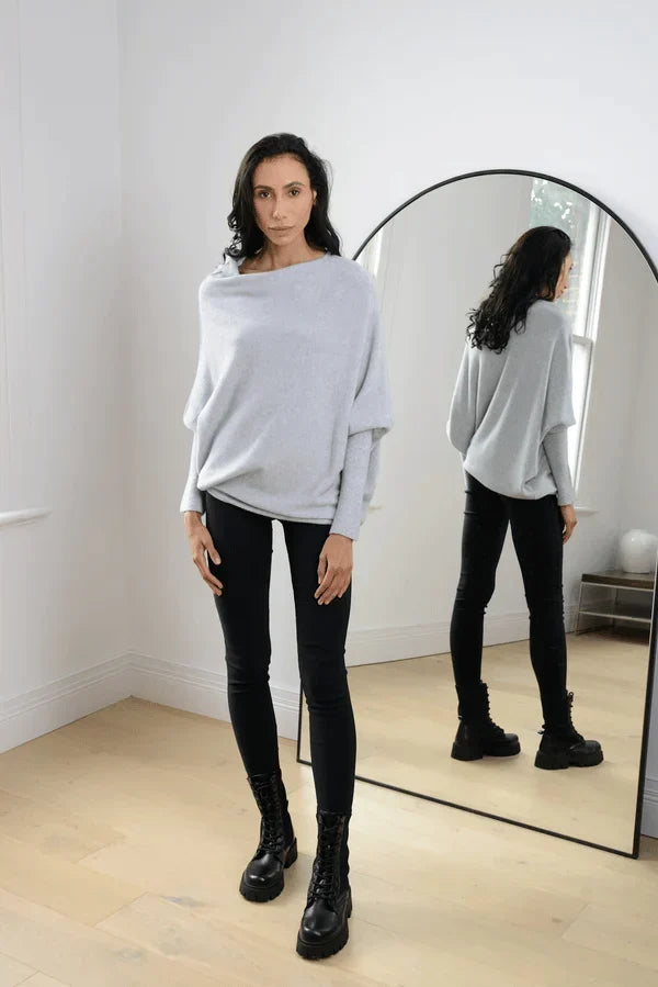 Women's Oversized Off-Shoulder Winter Sweater