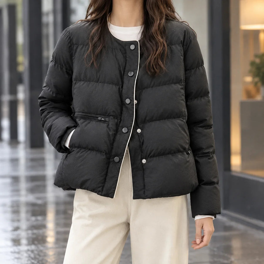 Women's Quilted Duck Down Puffer Jacket