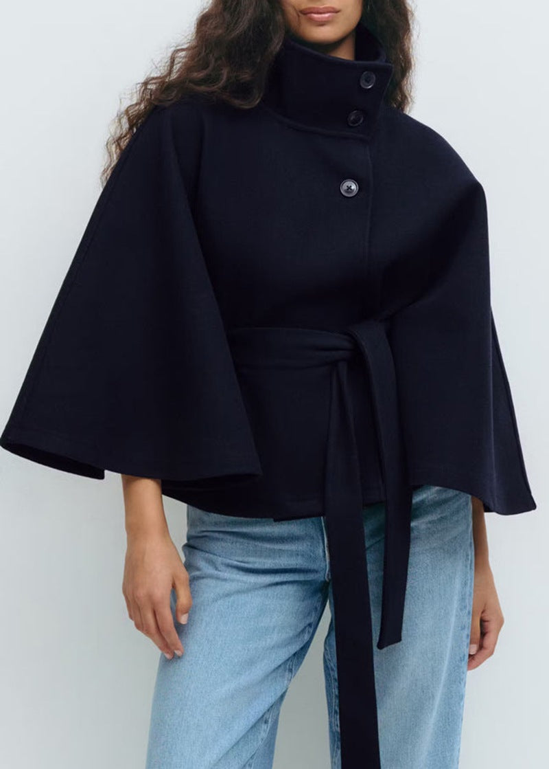 Women's Batwing Sleeve Belted Coat