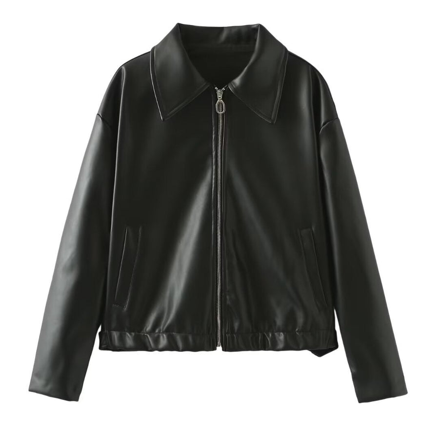 Women's Casual Long Sleeve Zipper Jacket