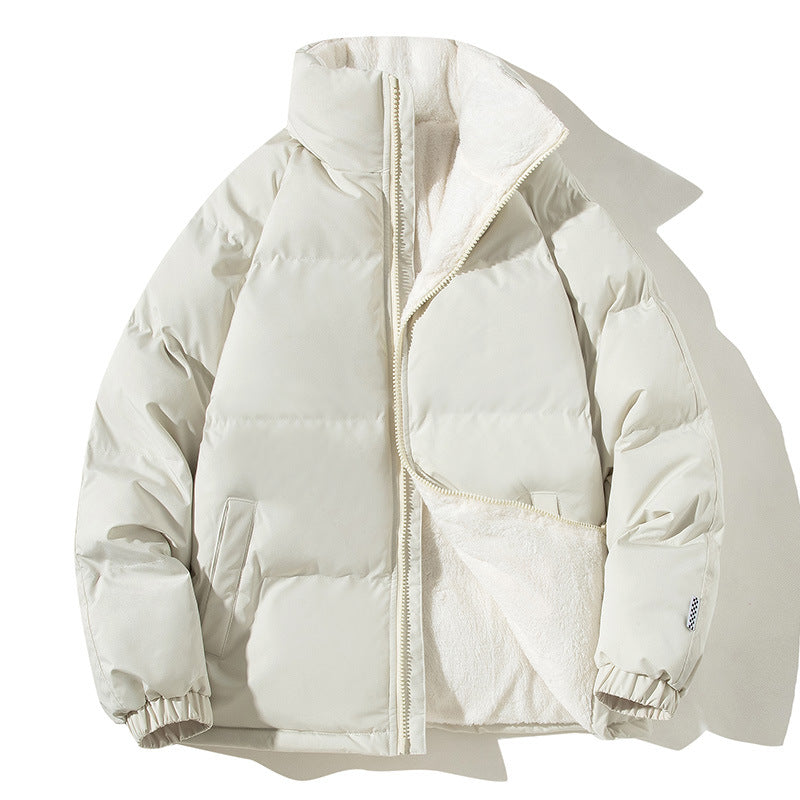 Puffer Winter Jacket with Stand-up Collar