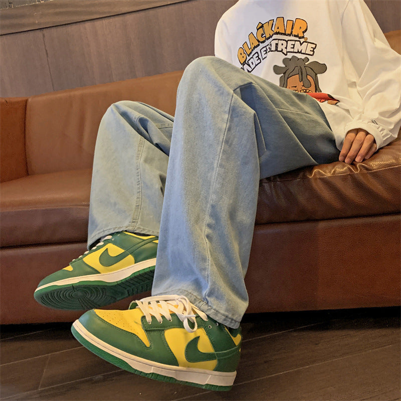 Men's Retro Baggy Straight Jeans