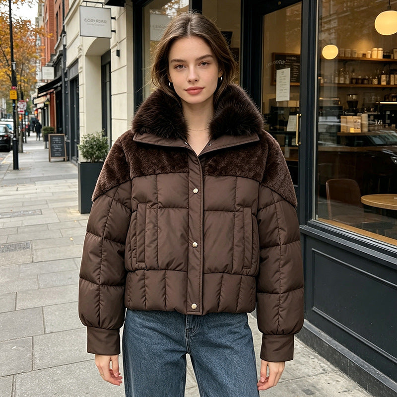 Women's Puffer Jacket - Thick Winter Coat