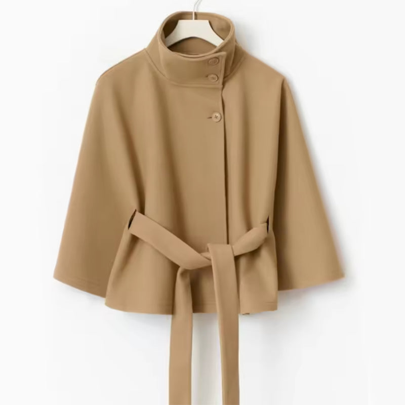 Women's Batwing Sleeve Belted Coat