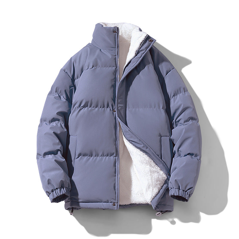 Unisex Loose Stand-Collar Coat