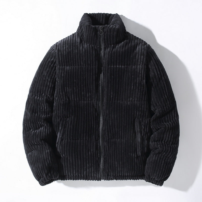 Men's Corduroy Puffer Winter Jacket