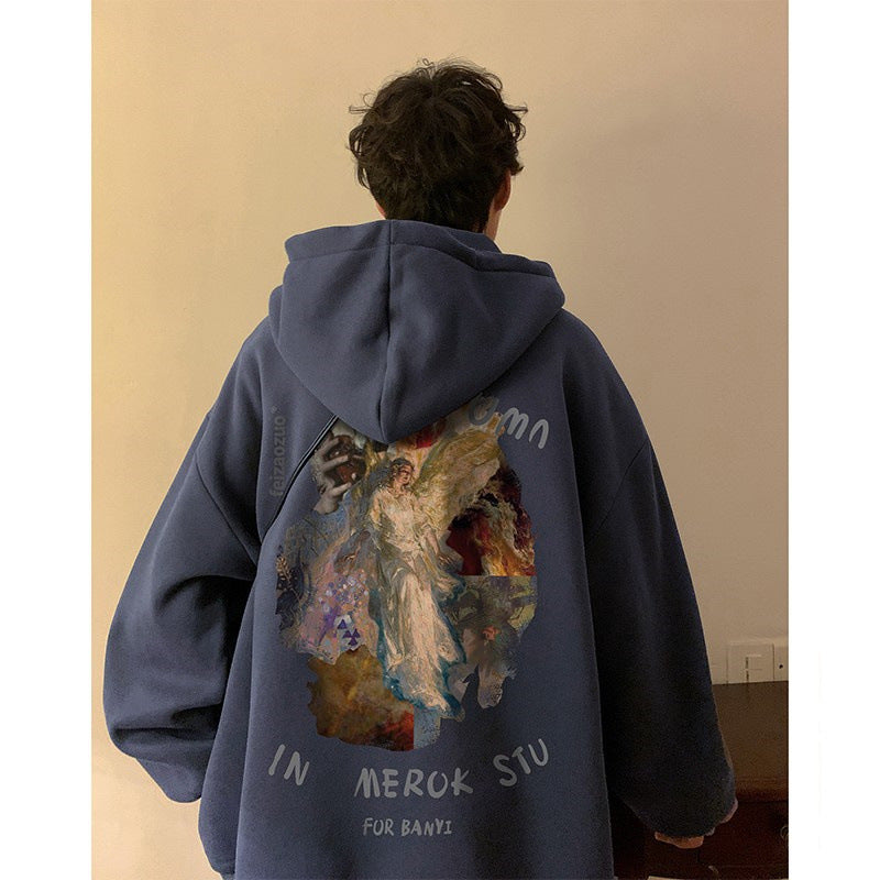 Men's Oversized Angel Hoodie