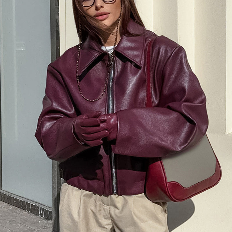 Women's Casual Long Sleeve Zipper Jacket