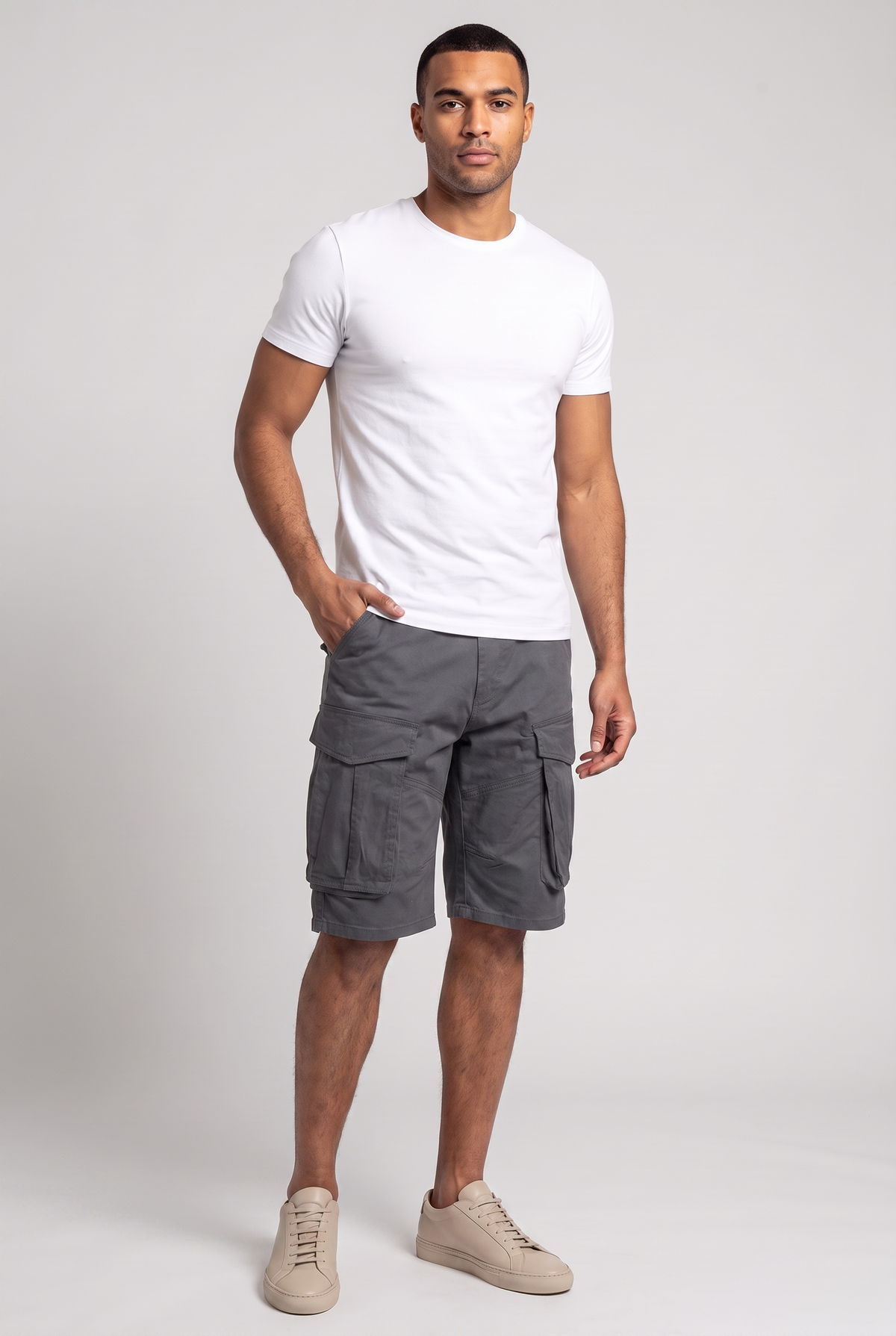 Men's Cargo Shorts - Casual Loose Fit for Outdoor Activities