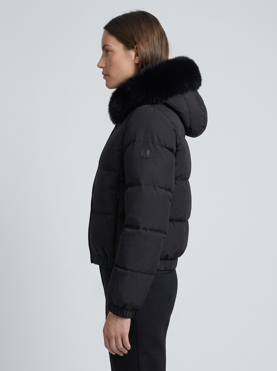 Women's Cropped Puffer Winter Jacket