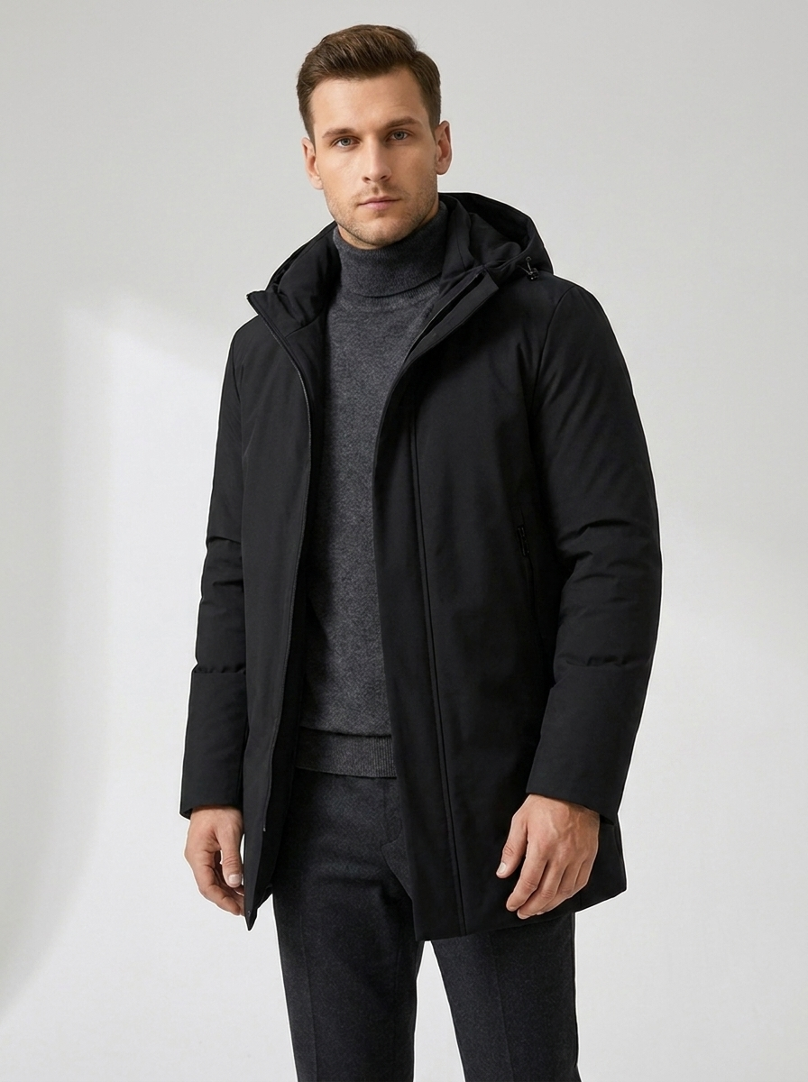 Men's Parka Jacket – Water-Repellent Design for Stylish Cold Weather Protection