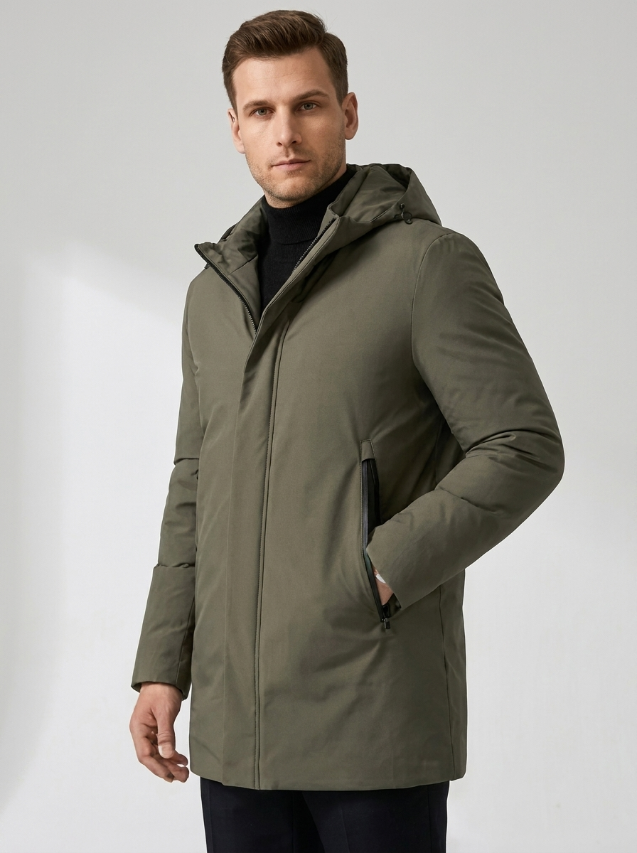 Men's Parka Jacket – Water-Repellent Design for Stylish Cold Weather Protection