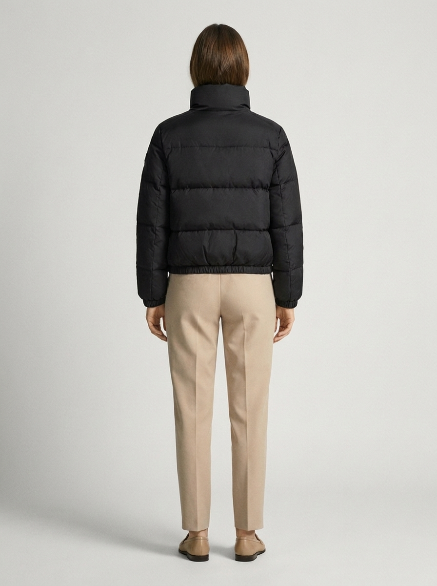 Women's Puffer Jacket - Short Winter Coat