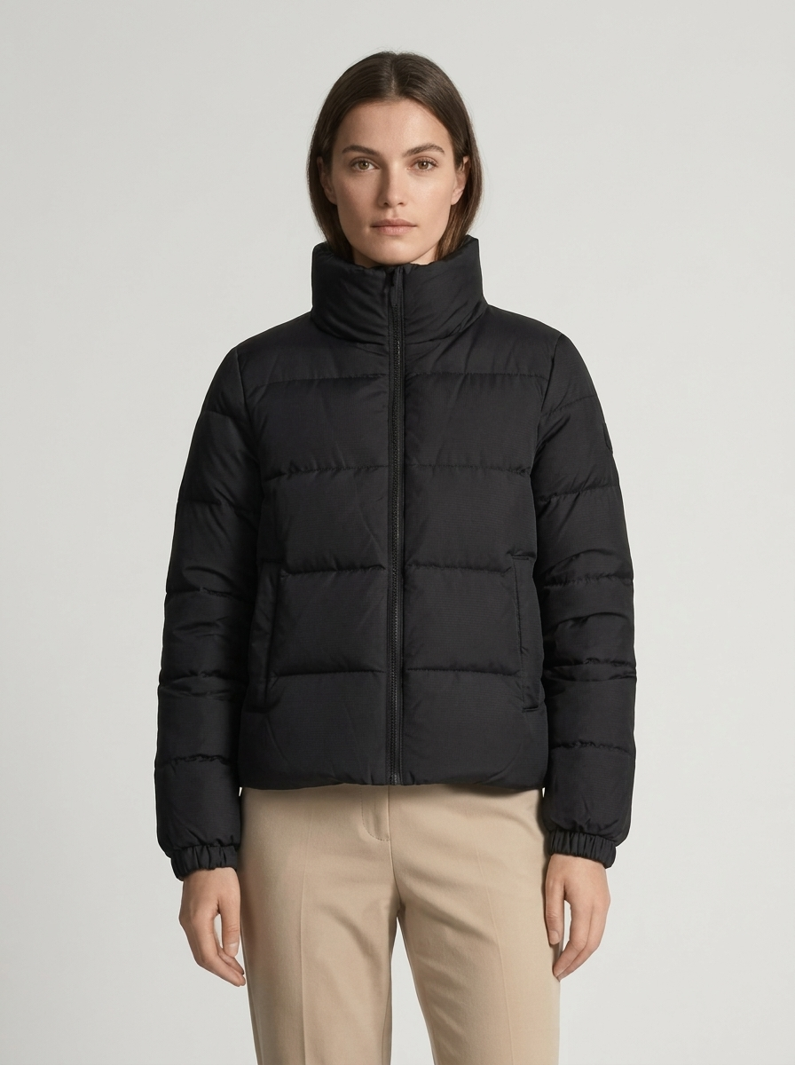 Women's Puffer Jacket - Short Winter Coat