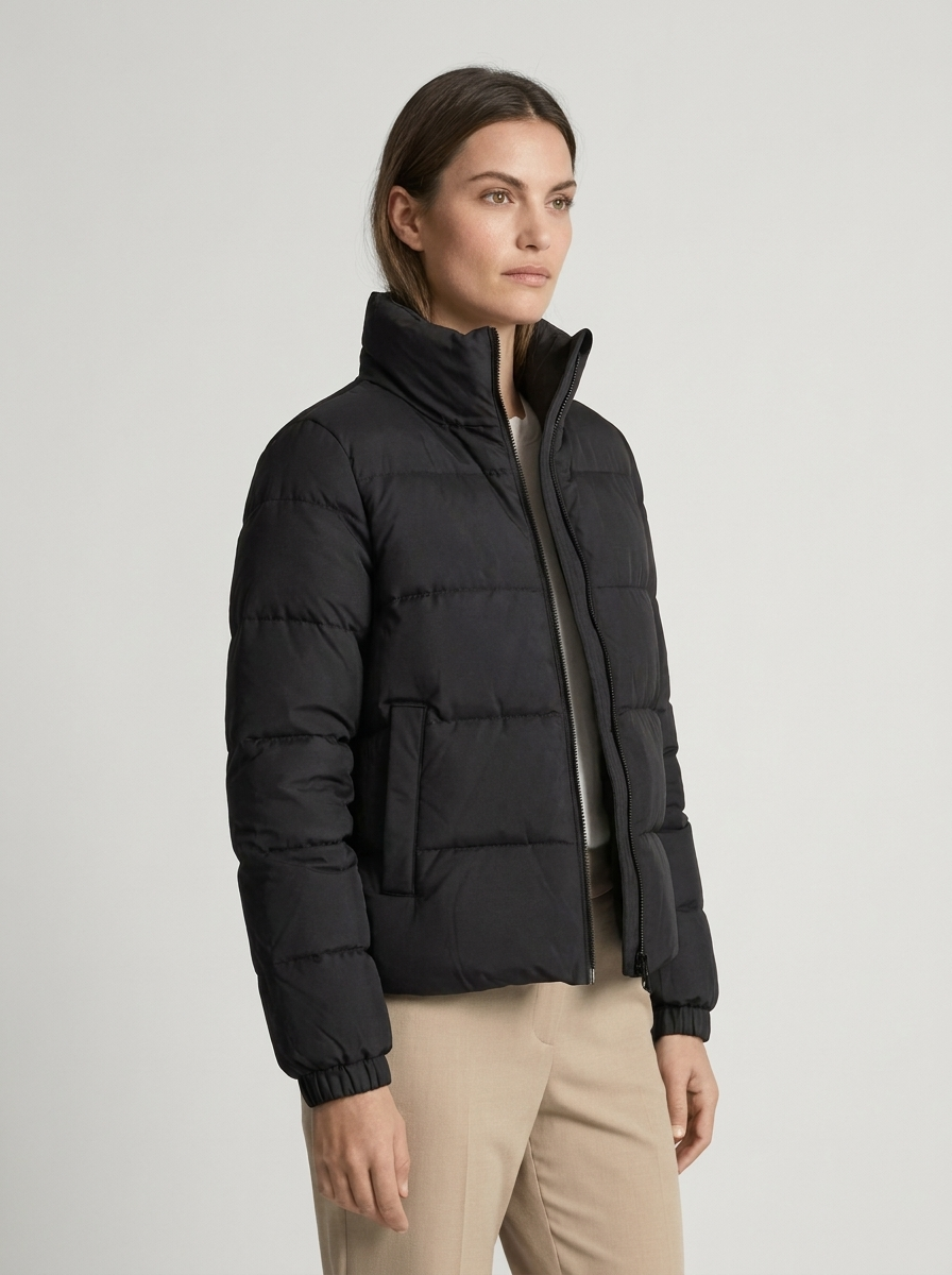 Women's Puffer Jacket - Short Winter Coat